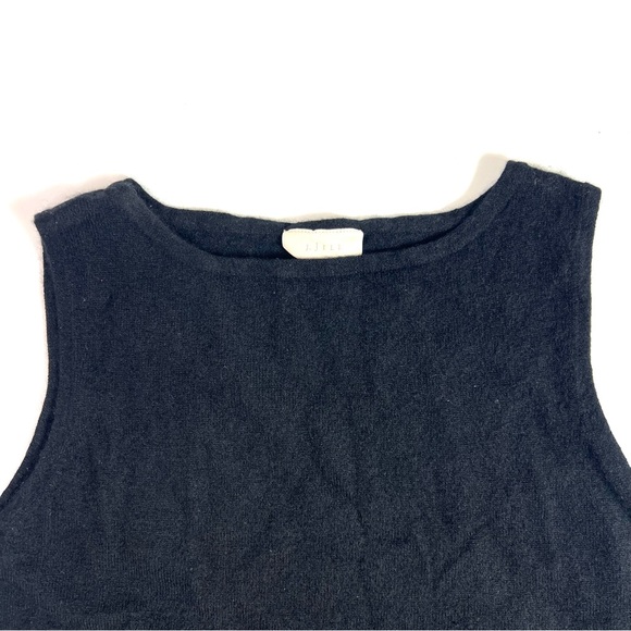 Vintage J. Jill Cashmere Sleeveless Tank Top Black Size Large Tall - Picture 4 of 4